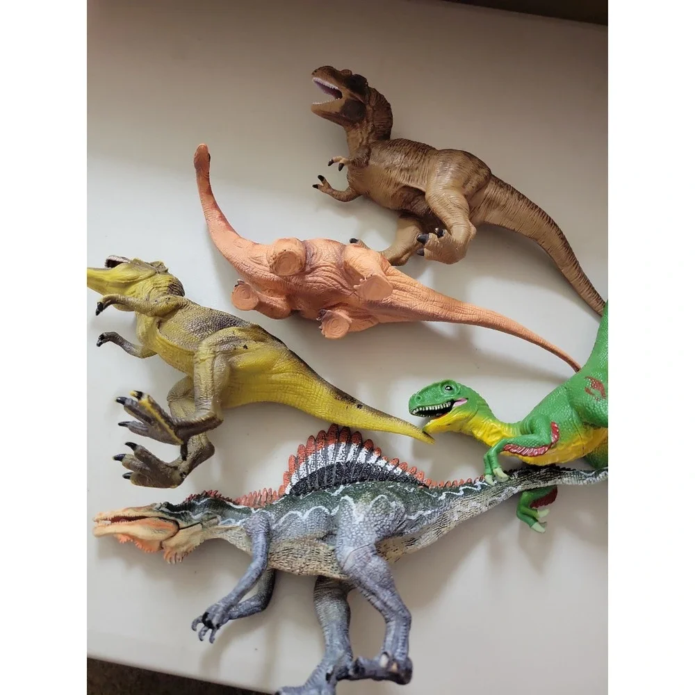 Hard rubber plastic Dinosaur Figures Prehistoric animals Dino